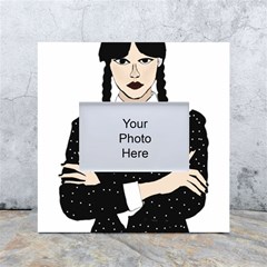 Wednesday addams White Box Photo Frame 4  x 6 