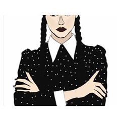 Wednesday Addams Premium Plush Fleece Blanket (medium) by Fundigitalart234