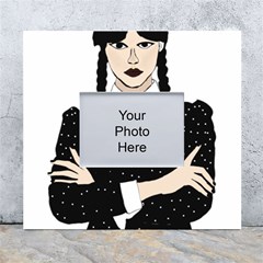 Wednesday Addams White Wall Photo Frame 5  X 7  by Fundigitalart234