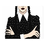 Wednesday addams Premium Plush Fleece Blanket (Large) 80 x60  Blanket Front