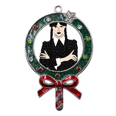 Wednesday Addams Metal X mas Lollipop With Crystal Ornament