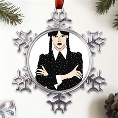 Wednesday Addams Metal Large Snowflake Ornament