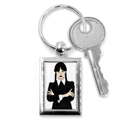 Wednesday Addams Key Chain (rectangle) by Fundigitalart234