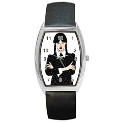 Wednesday addams Barrel Style Metal Watch