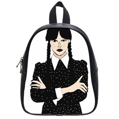 Wednesday Addams School Bag (small) by Fundigitalart234