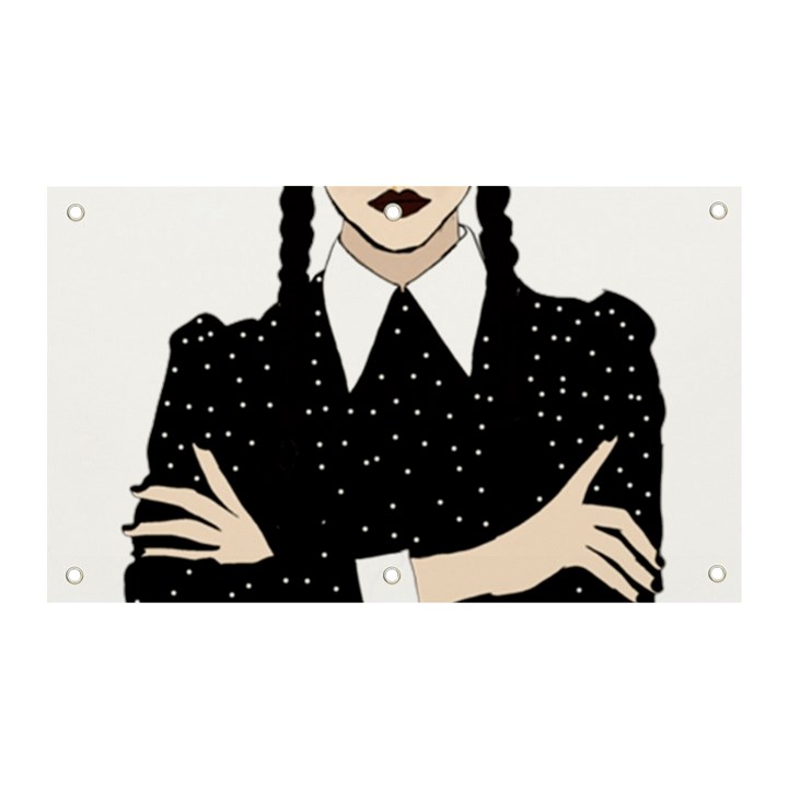 Wednesday addams Banner and Sign 5  x 3 