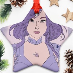 Futuristic Woman Ornament (star)