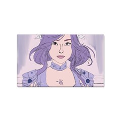 Futuristic Woman Sticker (rectangular) by Fundigitalart234