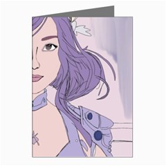 Futuristic Woman Greeting Cards (pkg Of 8)