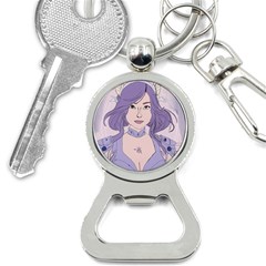 Futuristic Woman Bottle Opener Key Chain by Fundigitalart234