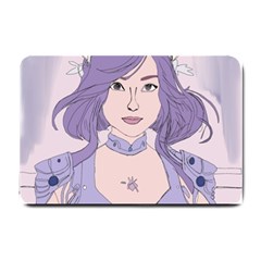 Futuristic Woman Small Doormat by Fundigitalart234