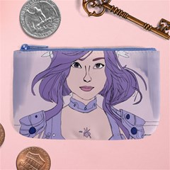 Futuristic Woman Large Coin Purse by Fundigitalart234