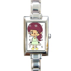 Toca Life Self Made Character  Rectangle Italian Charm Watch by Fundigitalart234