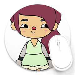 Toca Life Self Made Character  Round Mousepad by Fundigitalart234