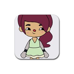 Toca Life Self Made Character  Rubber Coaster (square) by Fundigitalart234