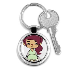 Toca Life Self Made Character  Key Chain (round) by Fundigitalart234