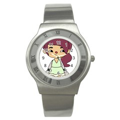 Toca Life Self Made Character  Stainless Steel Watch by Fundigitalart234