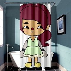 Toca Life Self Made Character  Shower Curtain 36  X 72  (stall)  by Fundigitalart234