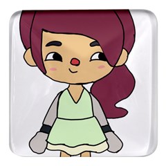 Toca Life Self Made Character  Square Glass Fridge Magnet (4 Pack)