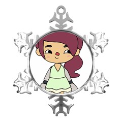 Toca Life Self Made Character  Metal Small Snowflake Ornament