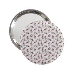 Warm Blossom Harmony Floral Pattern 2 25  Handbag Mirrors by dflcprintsclothing