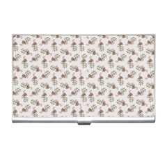 Warm Blossom Harmony Floral Pattern Business Card Holder by dflcprintsclothing