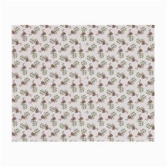 Warm Blossom Harmony Floral Pattern Small Glasses Cloth (2 Sides) by dflcprintsclothing