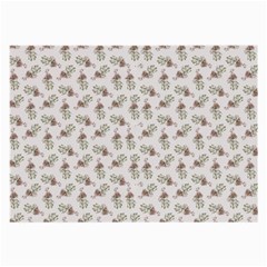 Warm Blossom Harmony Floral Pattern Large Glasses Cloth (2 Sides) by dflcprintsclothing