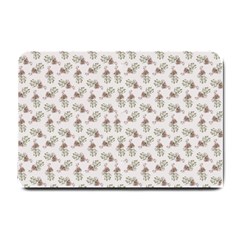 Warm Blossom Harmony Floral Pattern Small Doormat by dflcprintsclothing