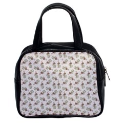 Warm Blossom Harmony Floral Pattern Classic Handbag (two Sides) by dflcprintsclothing