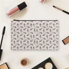 Warm Blossom Harmony Floral Pattern Cosmetic Bag (medium) by dflcprintsclothing