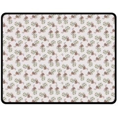 Warm Blossom Harmony Floral Pattern Fleece Blanket (medium) by dflcprintsclothing