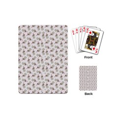 Warm Blossom Harmony Floral Pattern Playing Cards Single Design (mini) by dflcprintsclothing