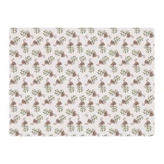 Warm Blossom Harmony Floral Pattern Two Sides Premium Plush Fleece Blanket (mini) by dflcprintsclothing