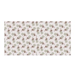 Warm Blossom Harmony Floral Pattern Satin Wrap 35  X 70  by dflcprintsclothing