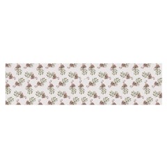 Warm Blossom Harmony Floral Pattern Oblong Satin Scarf (16  X 60 ) by dflcprintsclothing