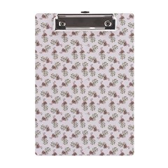 Warm Blossom Harmony Floral Pattern A5 Acrylic Clipboard by dflcprintsclothing