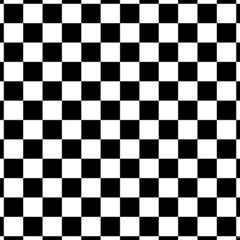 Black White Checker Pattern Checkerboard Play Mat (square) by Cowasu