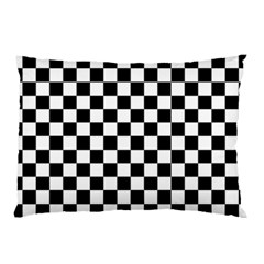 Black White Checker Pattern Checkerboard Pillow Case (two Sides) by Cowasu