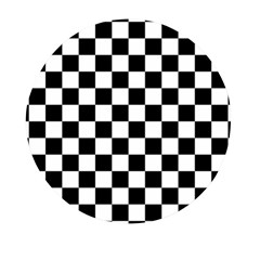 Black White Checker Pattern Checkerboard Mini Round Pill Box (pack Of 5) by Cowasu