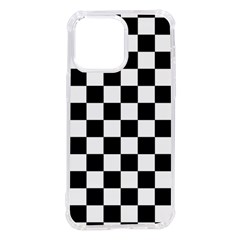 Black White Checker Pattern Checkerboard Iphone 14 Pro Max Tpu Uv Print Case