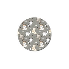 Cute Cat Pattern Cartoon Golf Ball Marker (4 Pack) by Cowasu