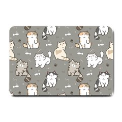 Cute Cat Pattern Cartoon Small Doormat by Cowasu