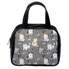 Cute Cat Pattern Cartoon Classic Handbag (one Side) by Cowasu