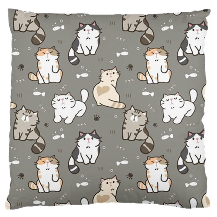 Cute Cat Pattern Cartoon Large Cushion Case (One Side)