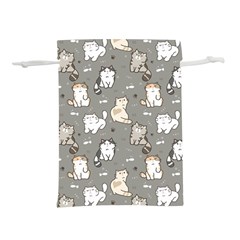 Cute Cat Pattern Cartoon Lightweight Drawstring Pouch (m) by Cowasu