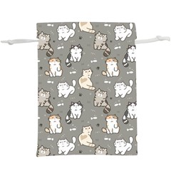 Cute Cat Pattern Cartoon Lightweight Drawstring Pouch (xl) by Cowasu