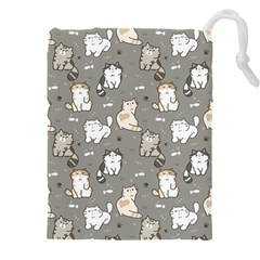 Cute Cat Pattern Cartoon Drawstring Pouch (4xl) by Cowasu