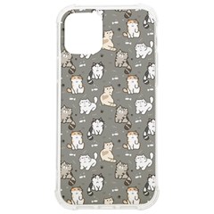 Cute Cat Pattern Cartoon Iphone 12/12 Pro Tpu Uv Print Case by Cowasu