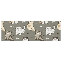 Cute Cat Pattern Cartoon Banner And Sign 12  X 4  by Cowasu